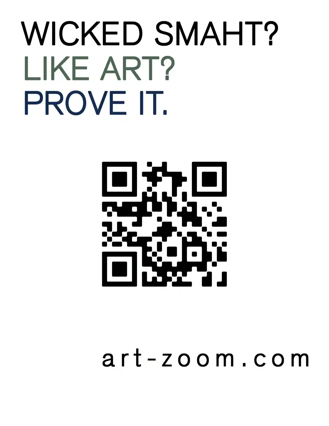 ArtZoom QR Poster